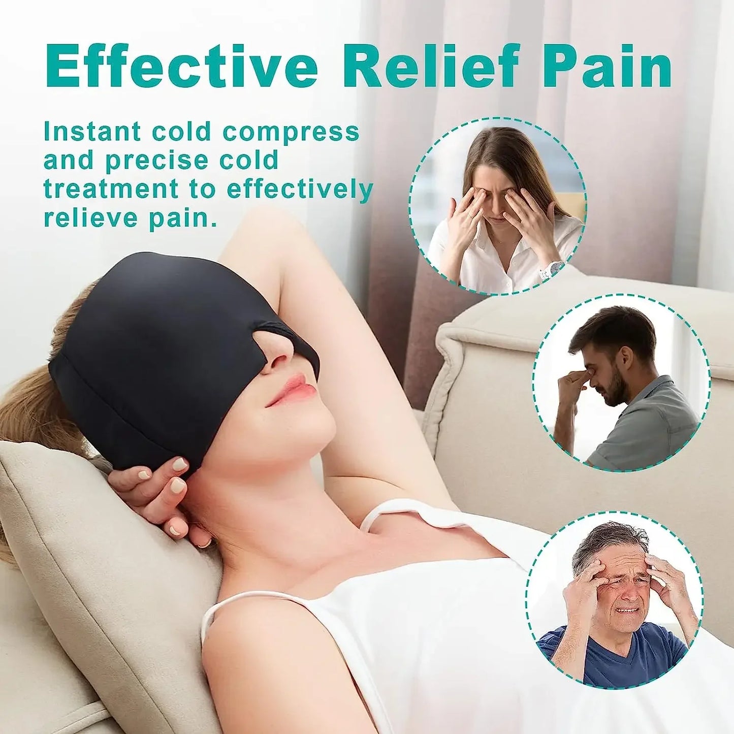 Migraine Relief Cap with Dual Therapy